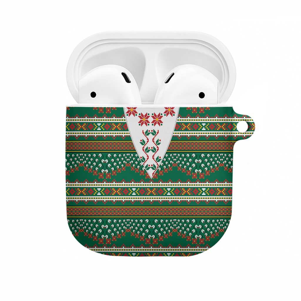 Lithuanian National Costume AirPods Case Traditional Folk Pattern - Wonder Print Shop