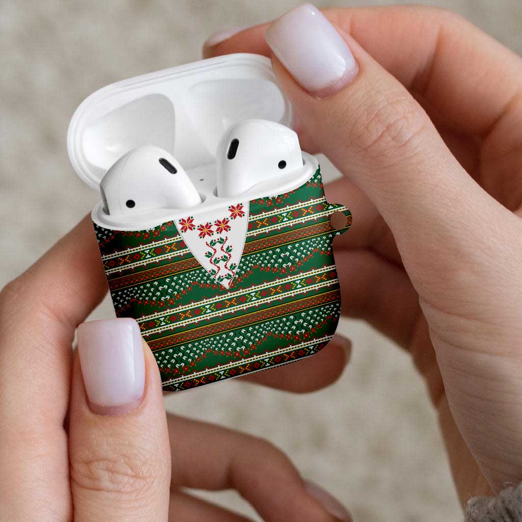 Lithuanian National Costume AirPods Case Traditional Folk Pattern - Wonder Print Shop
