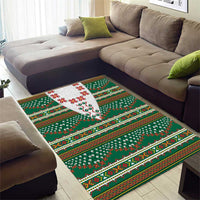 Lithuanian National Costume Area Rug Traditional Folk Pattern - Wonder Print Shop