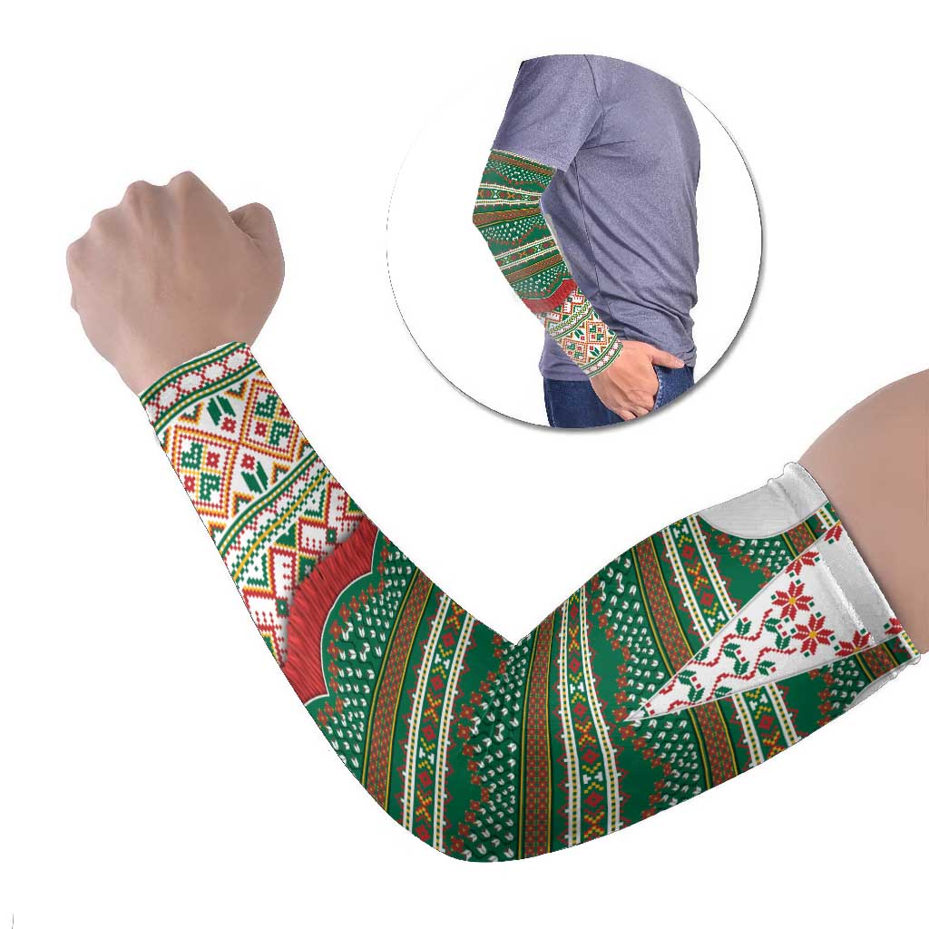 Lithuanian National Costume Arm Sleeves Traditional Folk Pattern - Wonder Print Shop