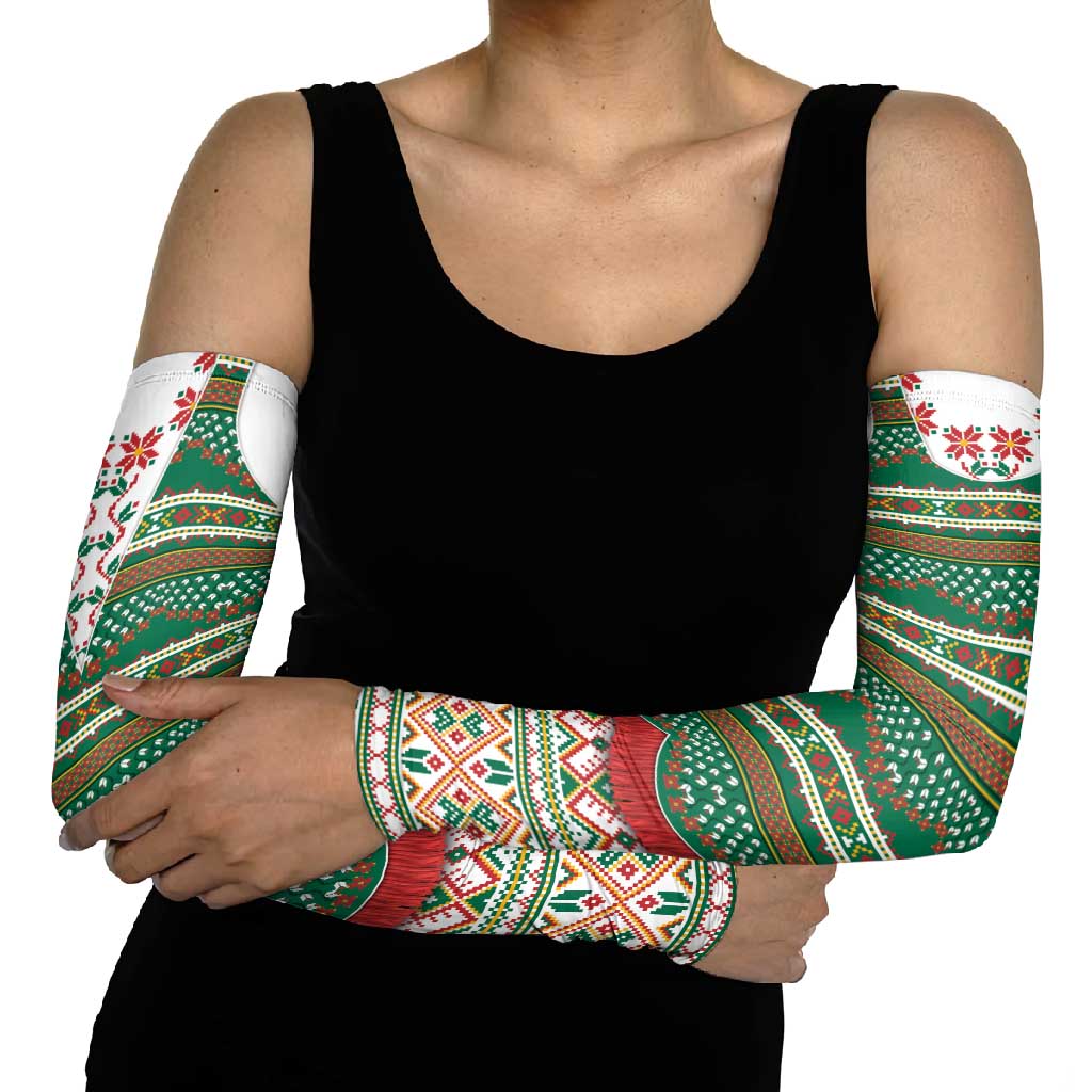 Lithuanian National Costume Arm Sleeves Traditional Folk Pattern - Wonder Print Shop