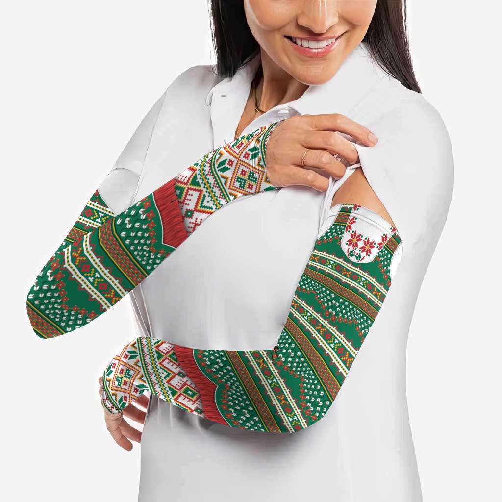Lithuanian National Costume Arm Sleeves Traditional Folk Pattern - Wonder Print Shop