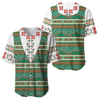 Lithuanian National Costume Baseball Jersey Traditional Folk Pattern - Wonder Print Shop