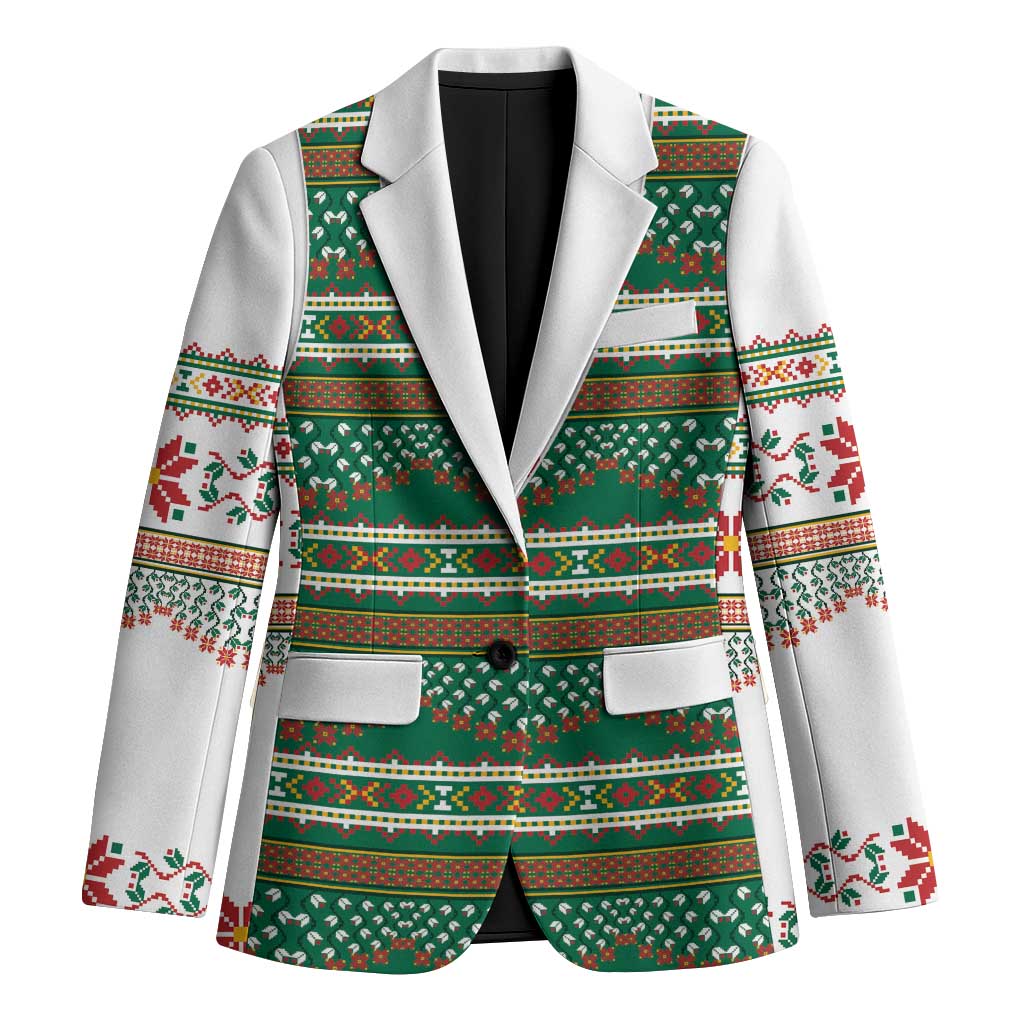 Lithuanian National Costume Blazer Traditional Folk Pattern - Wonder Print Shop