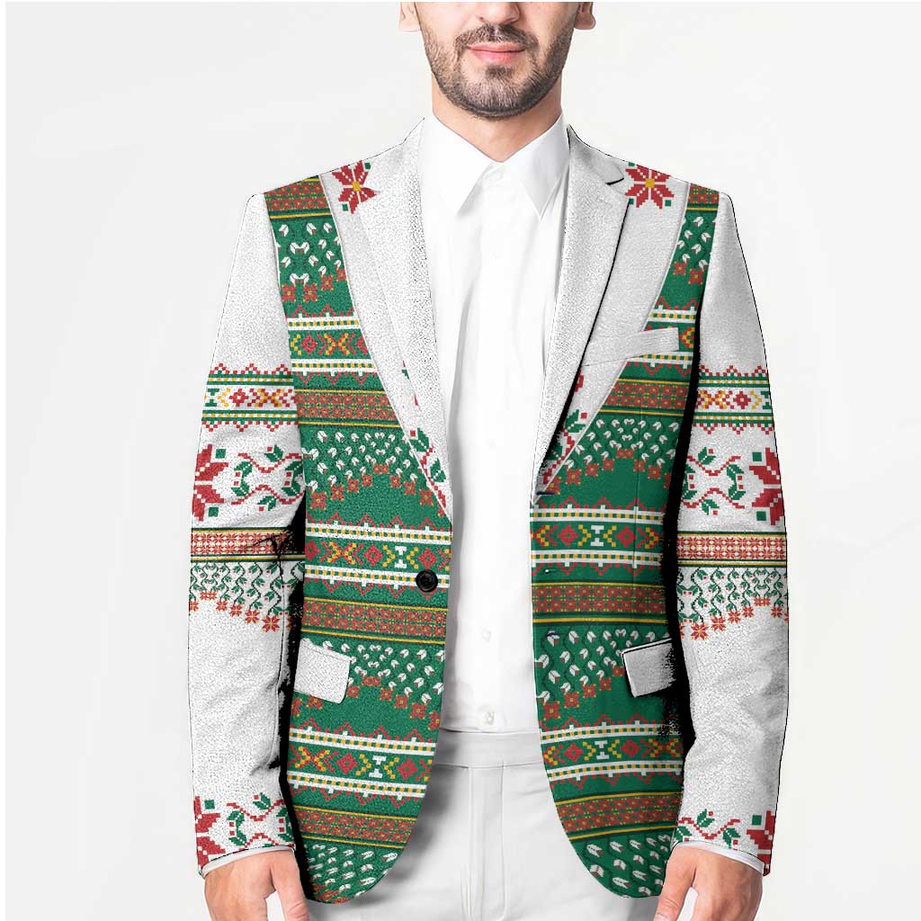 Lithuanian National Costume Blazer Traditional Folk Pattern - Wonder Print Shop
