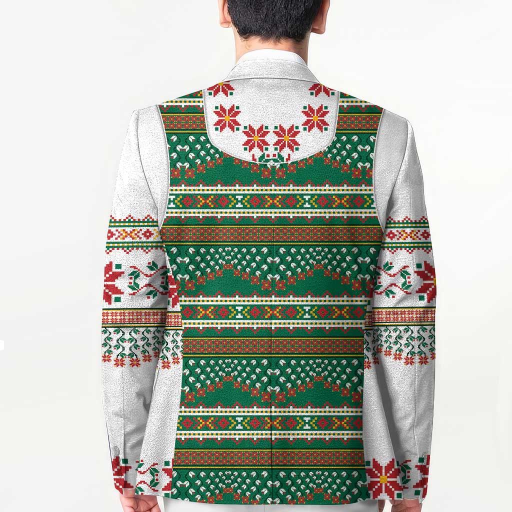 Lithuanian National Costume Blazer Traditional Folk Pattern - Wonder Print Shop