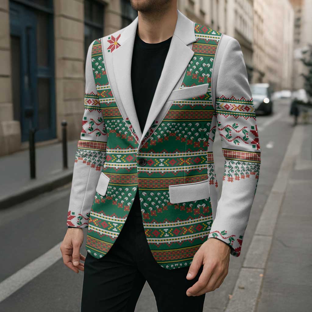 Lithuanian National Costume Blazer Traditional Folk Pattern - Wonder Print Shop