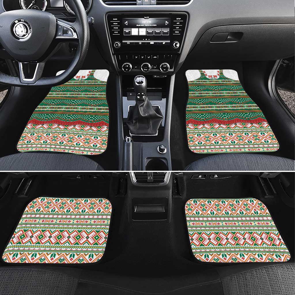 Lithuanian National Costume Car Mats Traditional Folk Pattern - Wonder Print Shop