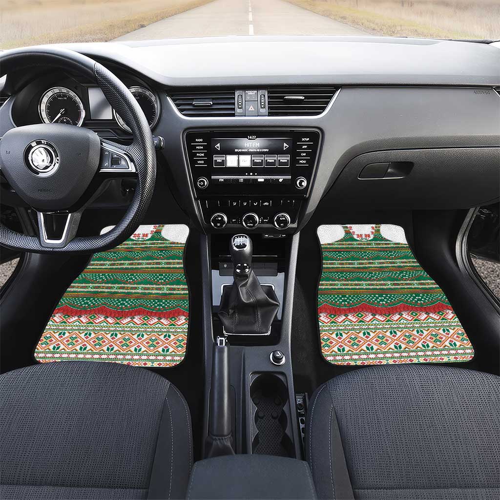 Lithuanian National Costume Car Mats Traditional Folk Pattern - Wonder Print Shop