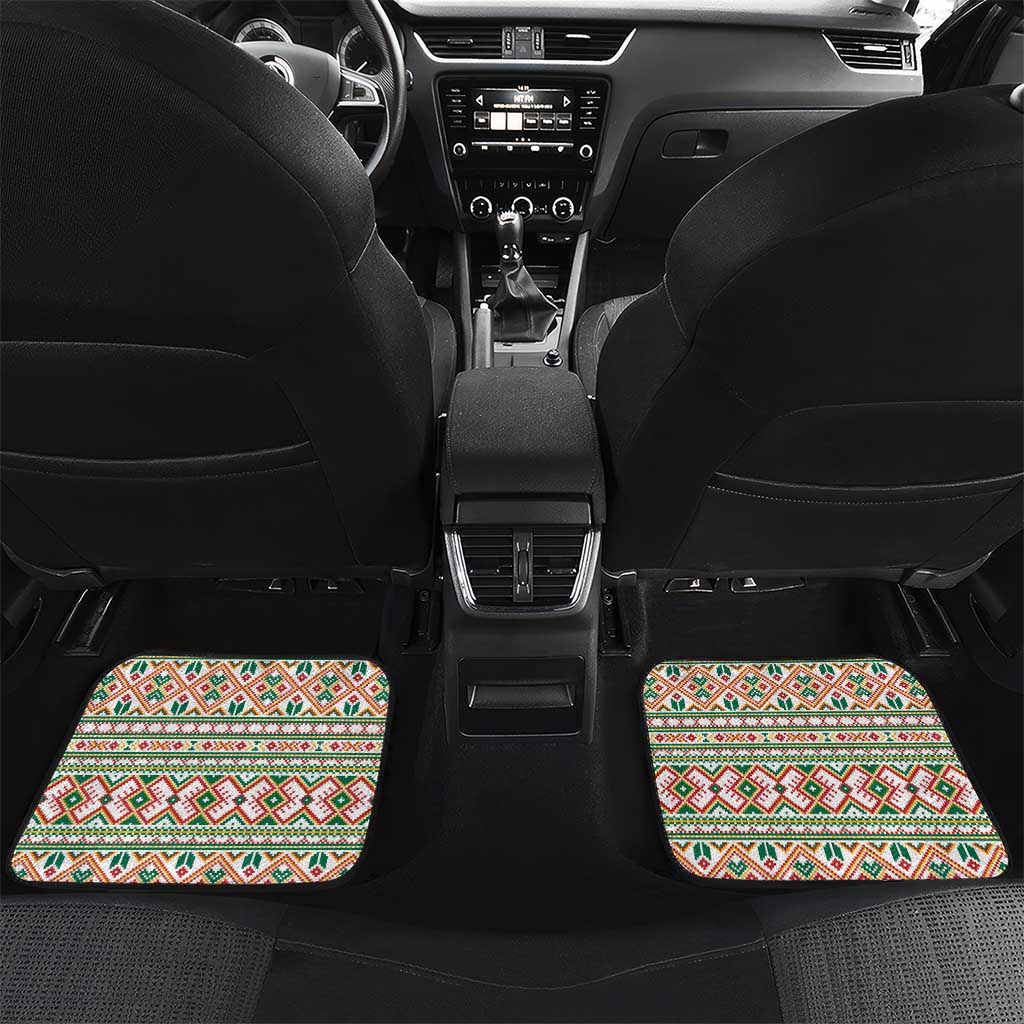 Lithuanian National Costume Car Mats Traditional Folk Pattern - Wonder Print Shop