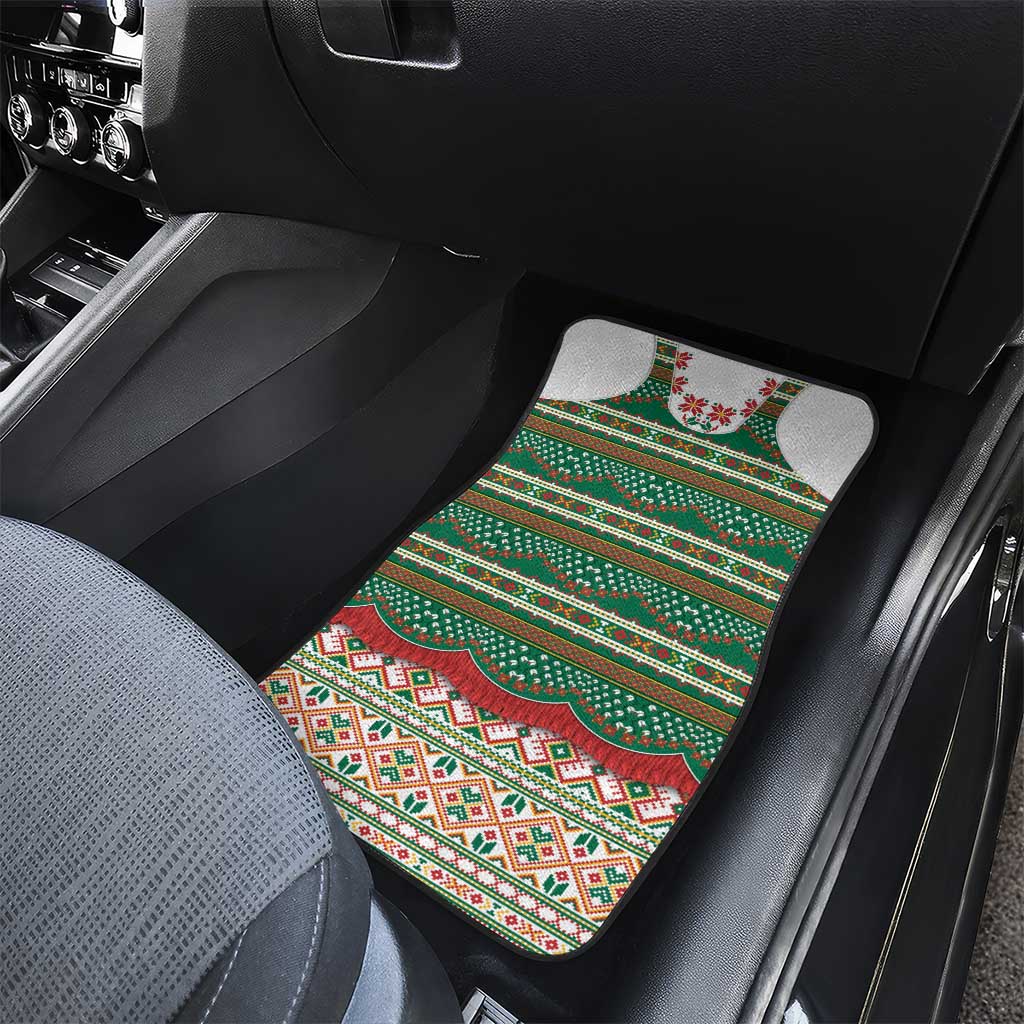 Lithuanian National Costume Car Mats Traditional Folk Pattern - Wonder Print Shop