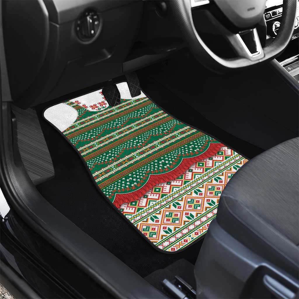 Lithuanian National Costume Car Mats Traditional Folk Pattern - Wonder Print Shop