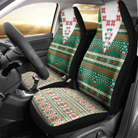 Lithuanian National Costume Car Seat Cover Traditional Folk Pattern - Wonder Print Shop