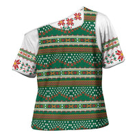 Lithuanian National Costume Cross Shoulder Shirt Traditional Folk Pattern - Wonder Print Shop