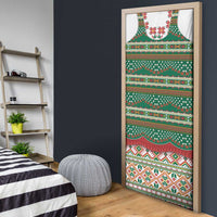 Lithuanian National Costume Door Cover Traditional Folk Pattern - Wonder Print Shop
