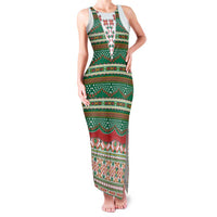 Lithuanian National Costume Family Matching Tank Maxi Dress and Hawaiian Shirt Traditional Folk Pattern - Wonder Print Shop
