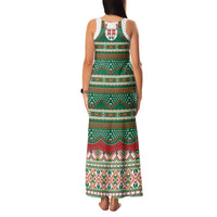 Lithuanian National Costume Family Matching Tank Maxi Dress and Hawaiian Shirt Traditional Folk Pattern - Wonder Print Shop