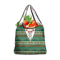 Lithuanian National Costume Grocery Bag Traditional Folk Pattern - Wonder Print Shop