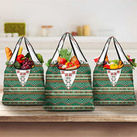 Lithuanian National Costume Grocery Bag Traditional Folk Pattern - Wonder Print Shop