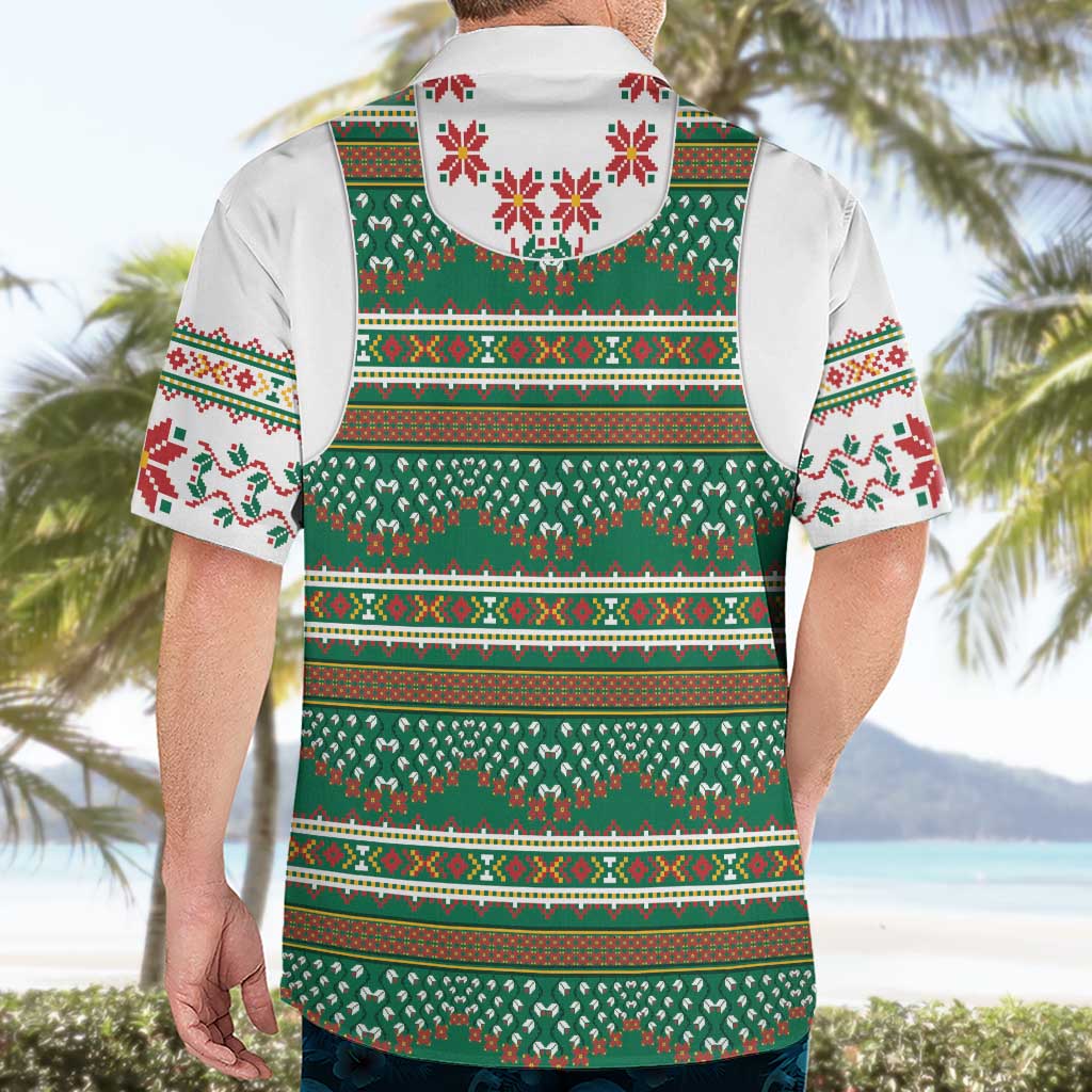 Lithuanian National Costume Hawaiian Shirt Traditional Folk Pattern - Wonder Print Shop