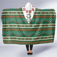 Lithuanian National Costume Hooded Blanket Traditional Folk Pattern - Wonder Print Shop