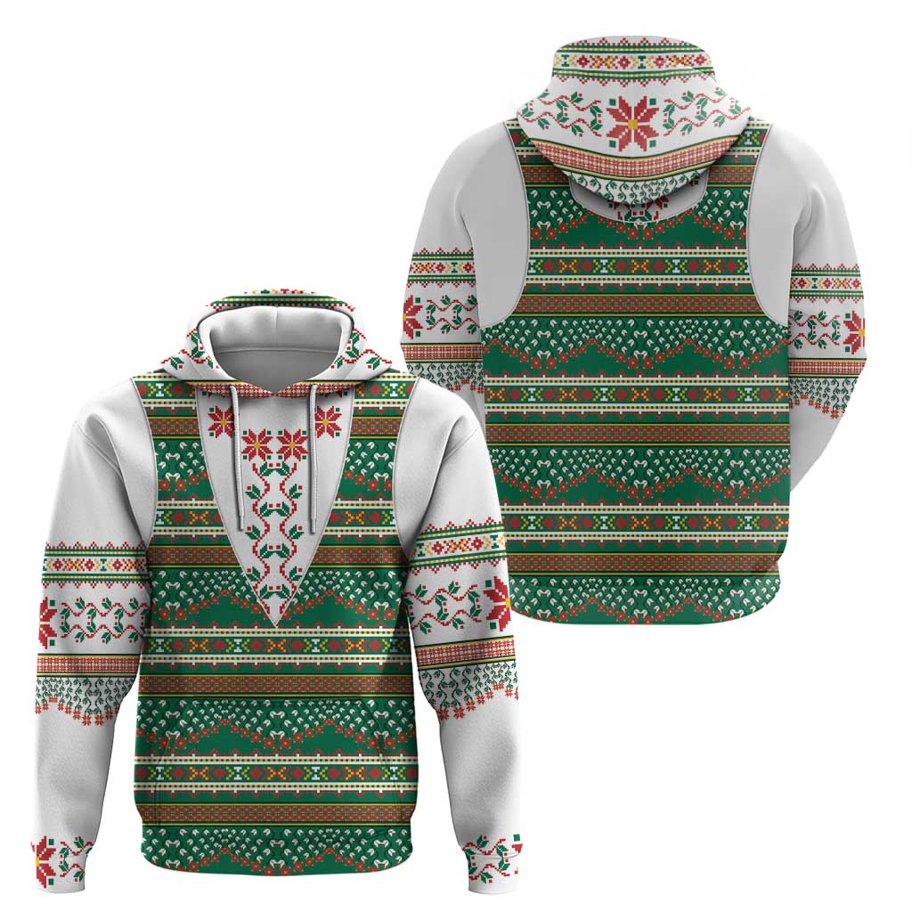 Lithuanian National Costume Hoodie Traditional Folk Pattern - Wonder Print Shop