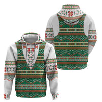 Lithuanian National Costume Hoodie Traditional Folk Pattern - Wonder Print Shop
