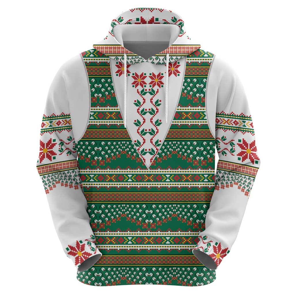 Lithuanian National Costume Hoodie Traditional Folk Pattern - Wonder Print Shop