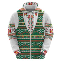 Lithuanian National Costume Hoodie Traditional Folk Pattern - Wonder Print Shop