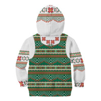 Lithuanian National Costume Kid Hoodie Traditional Folk Pattern - Wonder Print Shop