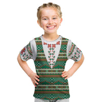Lithuanian National Costume Kid T Shirt Traditional Folk Pattern - Wonder Print Shop