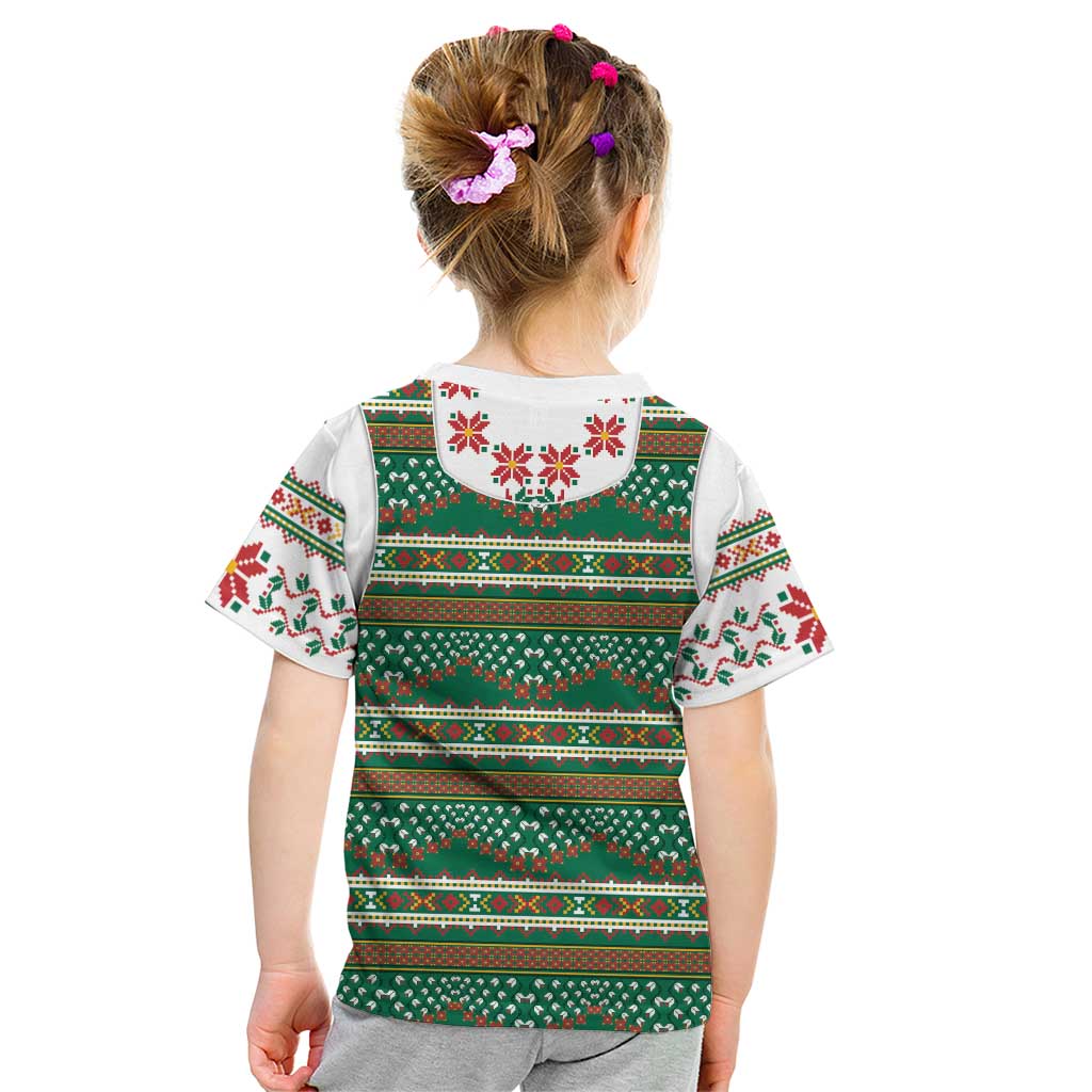 Lithuanian National Costume Kid T Shirt Traditional Folk Pattern - Wonder Print Shop