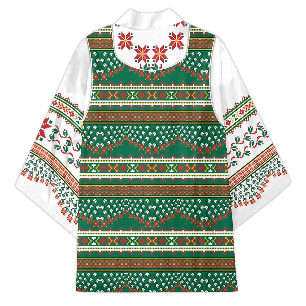 Lithuanian National Costume Kimono Traditional Folk Pattern - Wonder Print Shop