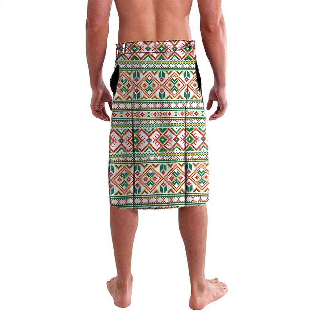Lithuanian National Costume Lavalava Traditional Folk Pattern - Wonder Print Shop