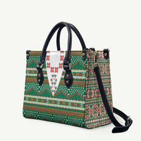 Lithuanian National Costume Leather Bag Traditional Folk Pattern - Wonder Print Shop