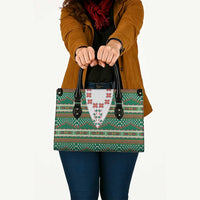 Lithuanian National Costume Leather Bag Traditional Folk Pattern - Wonder Print Shop