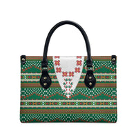 Lithuanian National Costume Leather Bag Traditional Folk Pattern - Wonder Print Shop