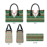 Lithuanian National Costume Leather Bag Traditional Folk Pattern - Wonder Print Shop