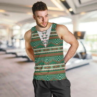 Lithuanian National Costume Men Tank Top Traditional Folk Pattern - Wonder Print Shop