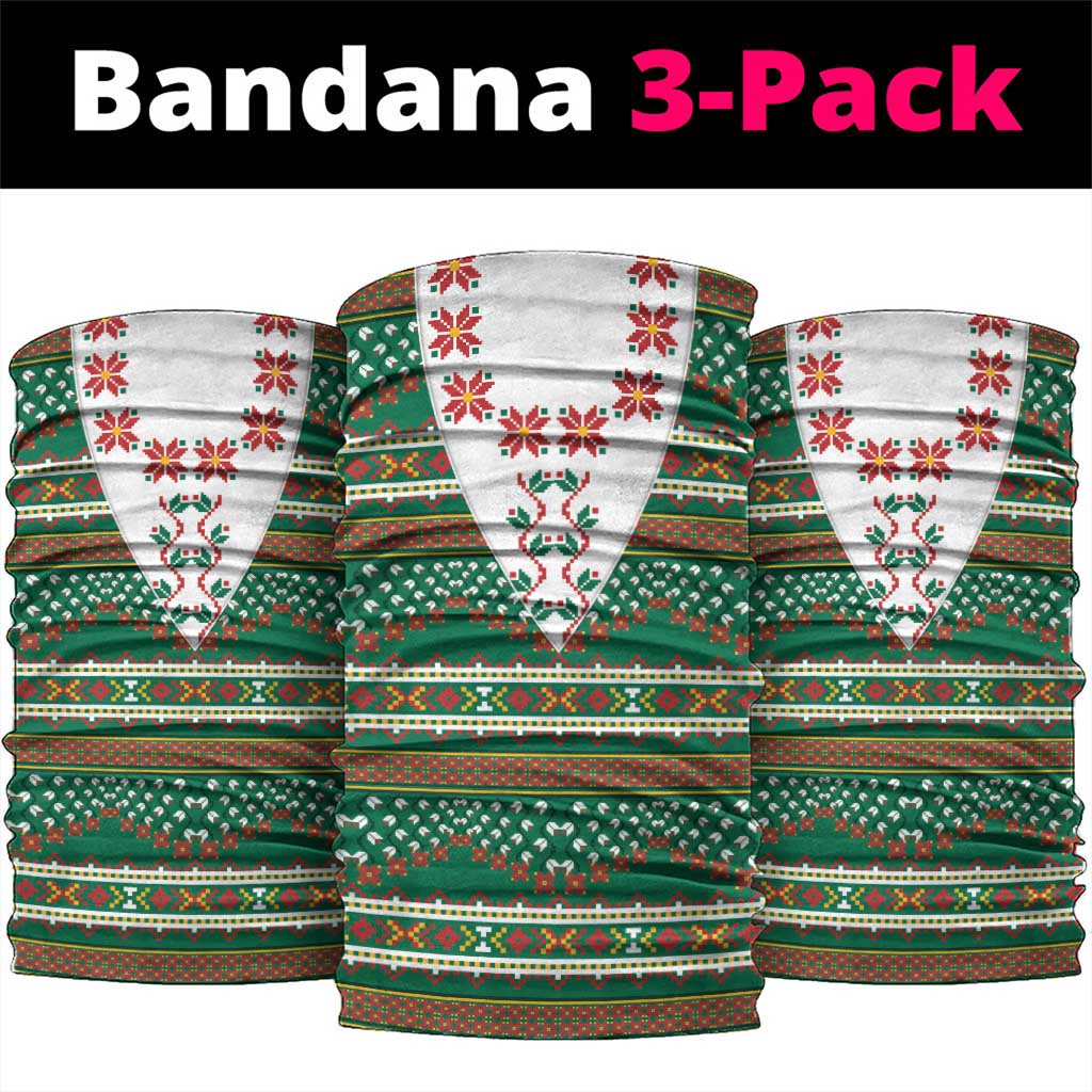 Lithuanian National Costume Neck Gaiter Traditional Folk Pattern - Wonder Print Shop