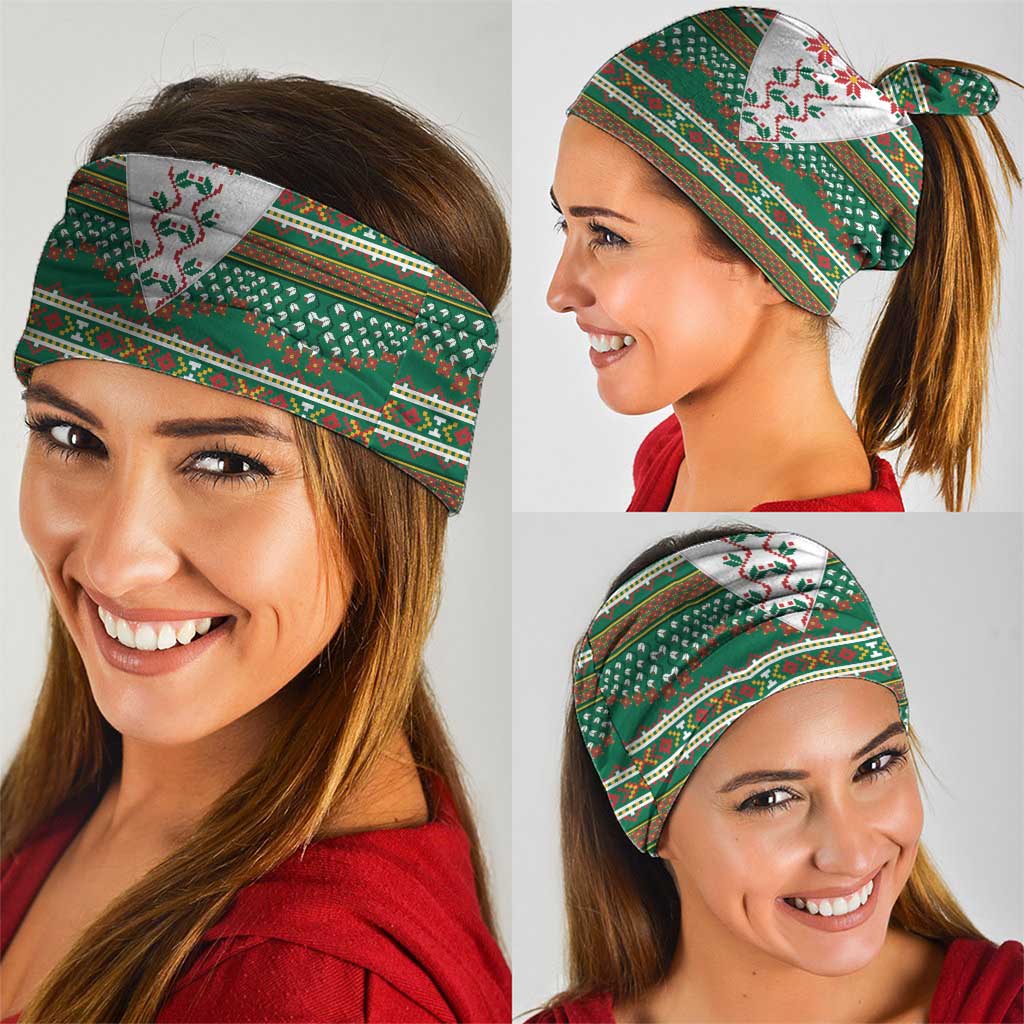 Lithuanian National Costume Neck Gaiter Traditional Folk Pattern - Wonder Print Shop