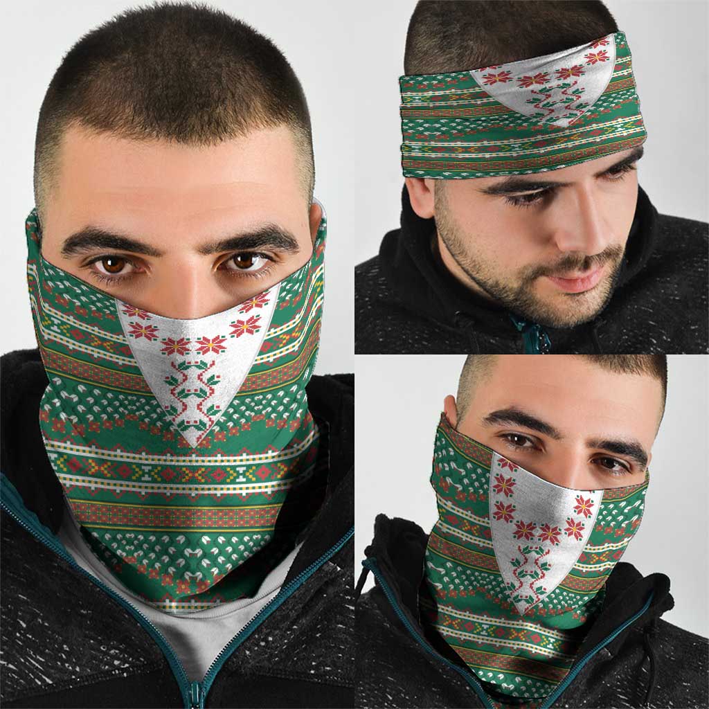 Lithuanian National Costume Neck Gaiter Traditional Folk Pattern - Wonder Print Shop