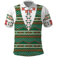 Lithuanian National Costume Polo Shirt Traditional Folk Pattern - Wonder Print Shop