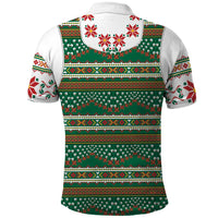 Lithuanian National Costume Polo Shirt Traditional Folk Pattern - Wonder Print Shop