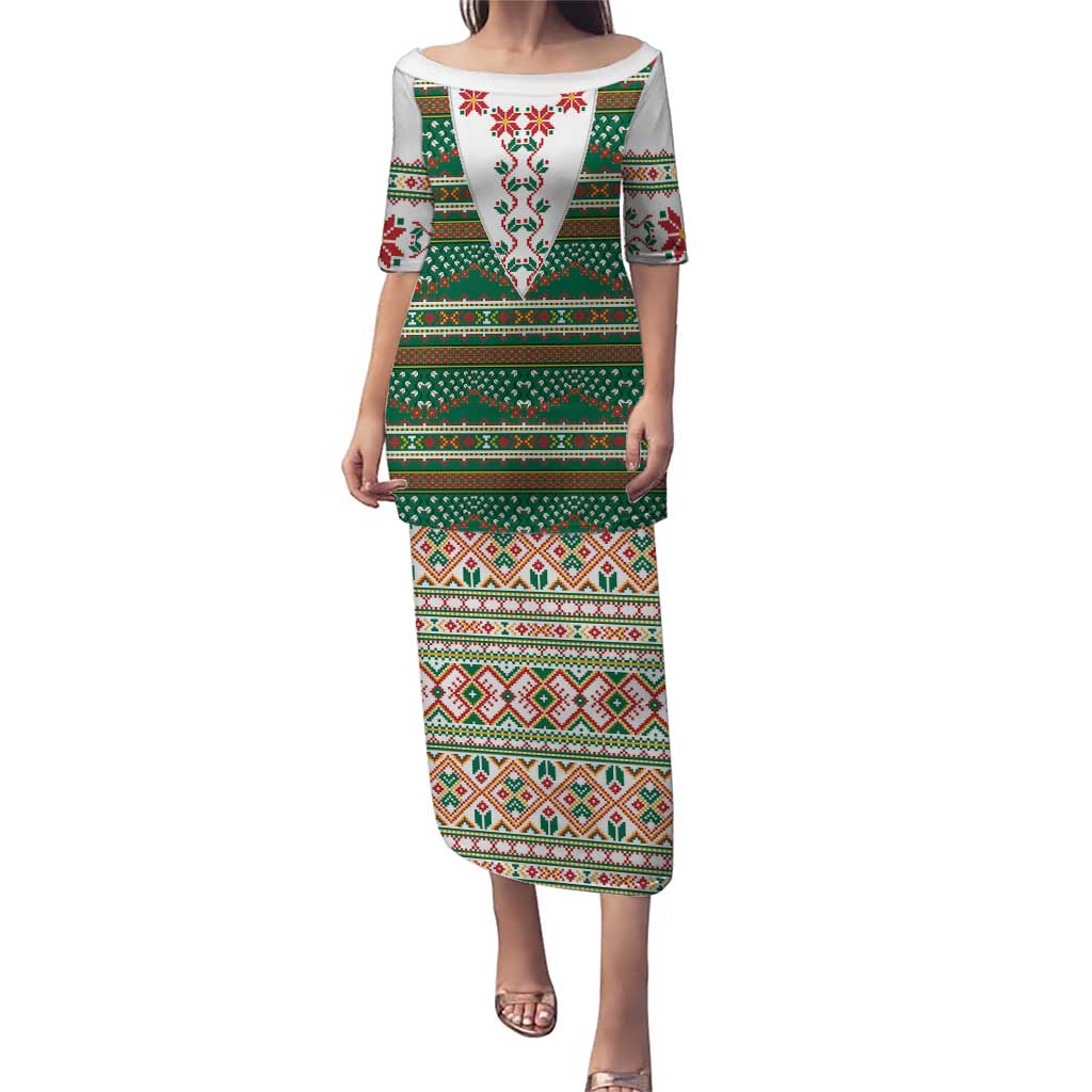 Lithuanian National Costume Puletasi Traditional Folk Pattern - Wonder Print Shop
