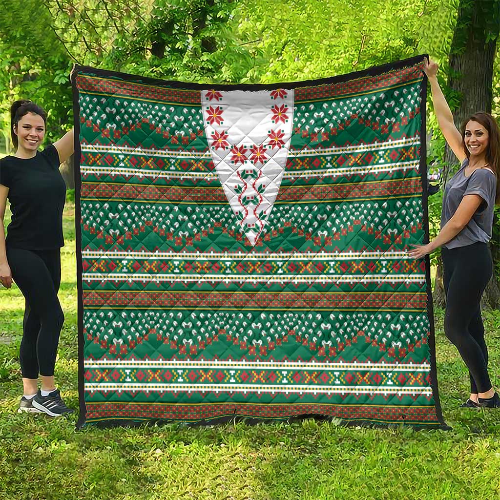 Lithuanian National Costume Quilt Traditional Folk Pattern - Wonder Print Shop