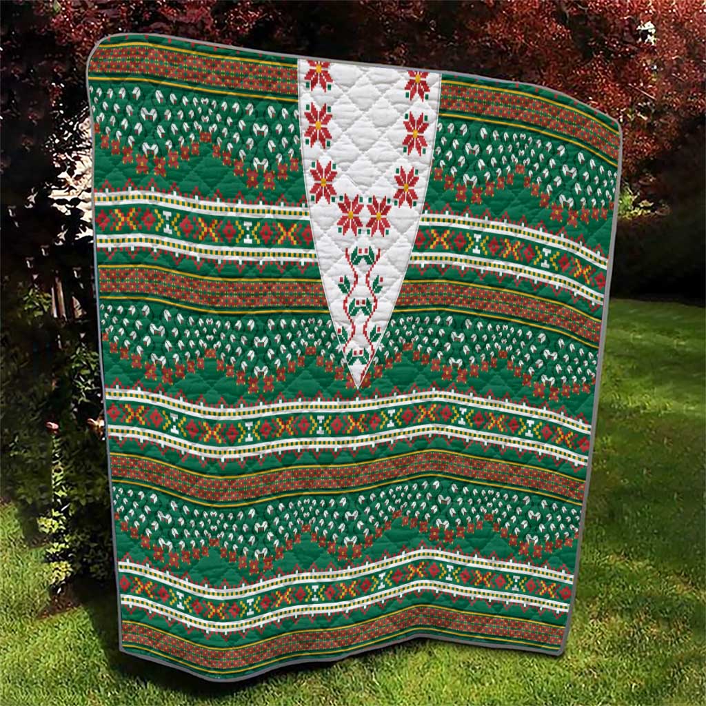 Lithuanian National Costume Quilt Traditional Folk Pattern - Wonder Print Shop