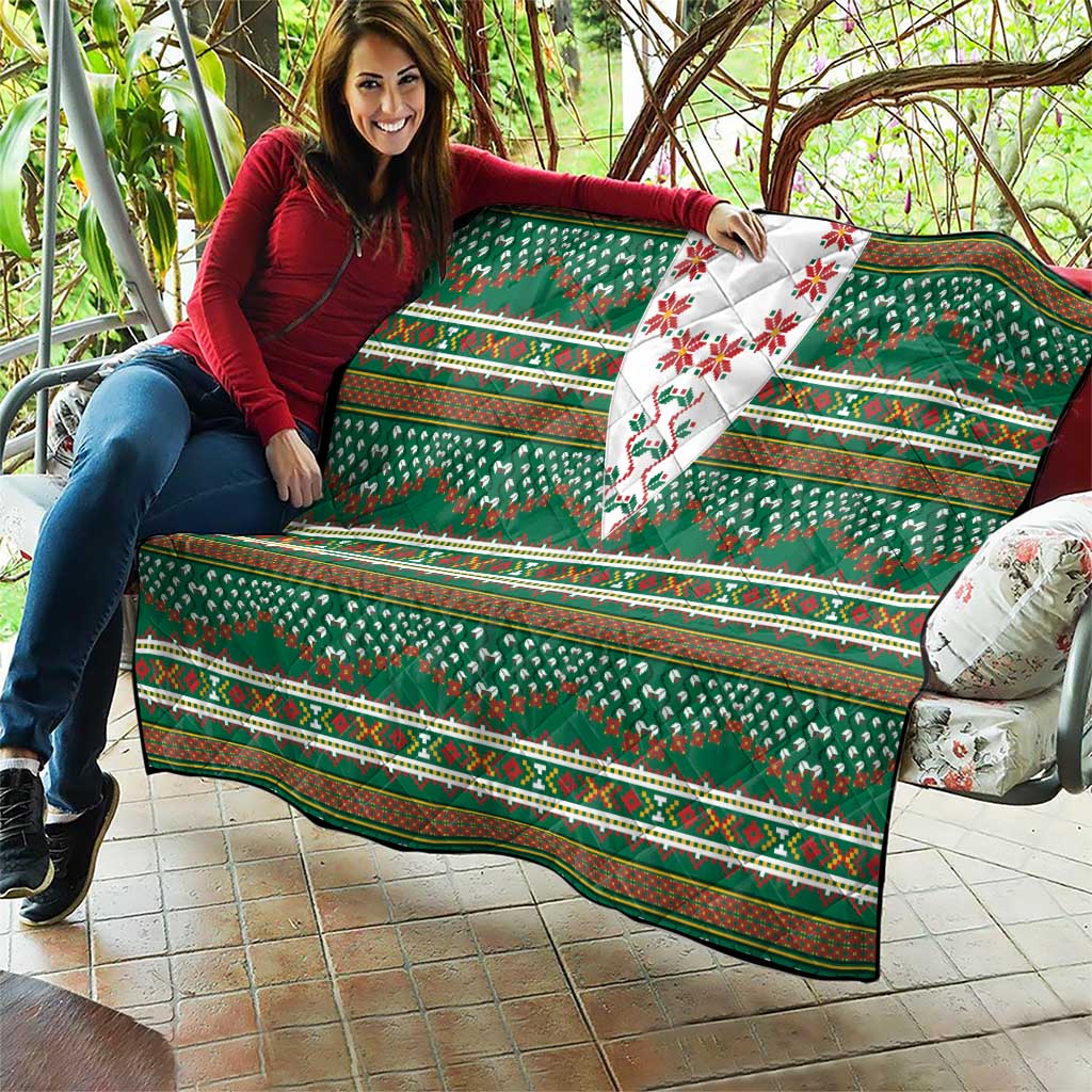 Lithuanian National Costume Quilt Traditional Folk Pattern - Wonder Print Shop