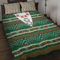 Lithuanian National Costume Quilt Bed Set Traditional Folk Pattern - Wonder Print Shop