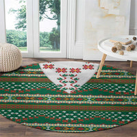 Lithuanian National Costume Round Carpet Traditional Folk Pattern - Wonder Print Shop